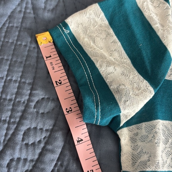 Girl’s Arizona Jean Company striped short sleeve top Size Medium NWOT - Picture 9 of 10